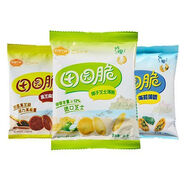 佰翔空廚 田園脆小餅干 零食休閑薄脆餅零食獨(dú)立包裝 黑芝麻味5包+海苔味5包+椰子芝士味5包