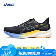 亞瑟士ASICS男子穩(wěn)定支撐夜跑鞋 GT-2000 12 LITE-SHOW 黑色/黑色41.5