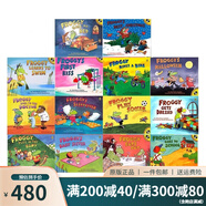 Froggy let's Gets Dressed 青蛙弗洛格 吳敏蘭書單 青蛙小吉低幼啟蒙認(rèn)知 吳敏蘭書單 英文原版繪本 綠山墻 套裝1 青蛙小吉繪本套裝14冊