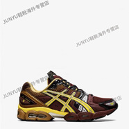 ASICSKIKO UB3-S GEL-NIMBUS 9 男女子休閑棕黃藍(lán)綠緩震增高跑鞋 棕黃色 1201A442-600 42.5 偏小半碼
