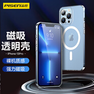 品勝 適用iphone13 pro手機磁吸殼 蘋果13 Pro保護套支持Magsafe磁吸TPU軟邊防摔超薄高透PC背板保護殼