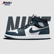 耐克（NIKE）【潮】Air Jordan aj1板鞋男女新款高幫休閑跑步運動耐磨籃球鞋 554725/554724-411 37.5 GS