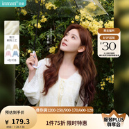 茵曼（INMAN）章若楠同款歐若風(fēng)法式吊帶連衣裙2025夏季新品女裝淡鵝黃色裙子 杏色針織衫-18528632 S