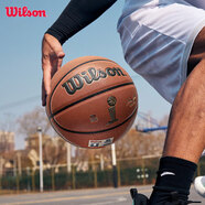威爾勝（Wilson）籃球 NBA獎杯系列青少年兒童比賽訓練球室內外耐磨成人標準7號球 NBA金標獎杯/黑金