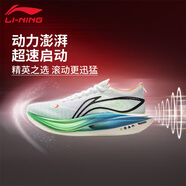 李寧飛電4C/5C跑步鞋男2025競速跑鞋?科技防滑耐磨專(zhuān)業(yè)實(shí)戰運動(dòng)鞋 【飛電5E】標準白/熒光晶綠 42