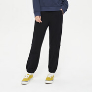 美特斯邦威休閑褲男秋季新款運動(dòng)潮流直筒褲子男舒適休閑 AH款-影黑-女款 L 男175女165