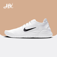 耐克（NIKE）男鞋春季新款低幫赤足FREE RUN 2輕便耐磨休閑透氣運(yùn)動跑步鞋 942836-100白色 41