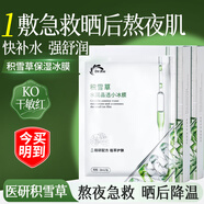 Dr.Rio里奧醫(yī)生積雪草水潤(rùn)晶透小冰膜面膜補(bǔ)水保濕改善粗糙舒緩水潤(rùn)面膜 積雪草面膜1盒共 5片 （嘗鮮裝）