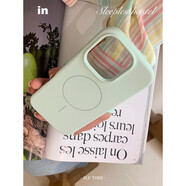 失眠招待所 歐若風(fēng)ins小椿山櫻液態(tài)硅膠原創(chuàng  )磁吸支架適用iphone16 小椿綠野 液態(tài)磁吸單殼 iPhone 16