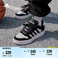 adidas「小鋸齒」D-PAD CLASSIC休閑美高風(fēng)復(fù)古籃球板鞋阿迪達(dá)斯   白色/黑色   42