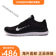 耐克（NIKE）赤足4.0 Free男女針織飛線(xiàn)薄款運(yùn)動(dòng)跑步鞋網(wǎng)面透氣慢跑鞋 黑白 38.5