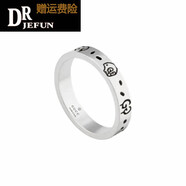 DRJEFUN高顏值經(jīng)典款精靈小鬼戒指s925骷髏頭復古做舊 小精靈 4mm 12 港碼包裝