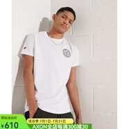 superdry極度干燥男士T恤短袖套頭LOGO潮流新款 WHITE XXL