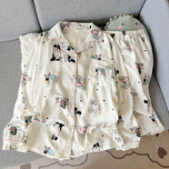 2025新款直播春秋季甜美卡通云朵棉長(cháng)袖長(cháng)褲睡衣可外穿家居服套裝 2014 M