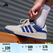 adidas ENTRAP休閑舒適運(yùn)動(dòng)板鞋少年感復(fù)古籃球鞋男女阿迪達(dá)斯   白/藍(lán)   39