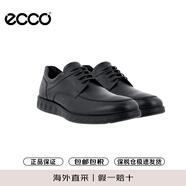 愛(ài)步（ECCO）商務(wù)休閑鞋男 透氣低幫牛皮鞋 520324 01001黑色 43 