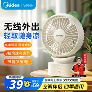 華凌美的小型手持電風扇 桌面usb充電小風扇輕音循環(huán)家用宿舍辦公迷你臺扇落地扇臺式風扇 WH-TDH1001