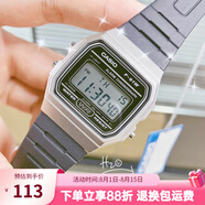 卡西歐手表 數(shù)顯小方塊 潮流電子表 時尚運動防水學(xué)生表考試表 F-91WM-7A 博主推薦