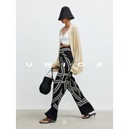 UNICA/隨性飄逸慵懶_親膚亞麻棉連身蝙蝠袖廓形輕盈干爽針織開(kāi)衫 【 透視奶油色 】 開(kāi)衫 M 【現貨48小時(shí)發(fā)】