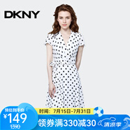 唐可娜兒【京東奧萊】女子夏季波點(diǎn)連衣裙收腰雪紡女生仙女裙印花DD1AD421 DD1AD421-100 XS