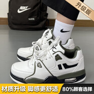 RXEX鞋子男女春夏季2025新款氣墊休閑運(yùn)動(dòng)板鞋男情侶厚底潮流增高男鞋 白軍綠升級(jí)版 41 (255mm)