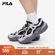 FILA 斐樂(lè )官方女鞋跑步鞋新款百搭休閑復古運動(dòng)鞋掠奪者 2 黑/南極灰-BA 36