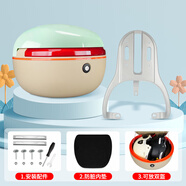 適用雅迪電動車后貨架摩登光芒80后尾箱架光芒70電車鋁合金后貨架 光芒鋁合金后尾架+【鑰匙鎖】尾箱（淡綠）