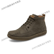 暇步士（Hush Puppies）冬新款時(shí)尚英倫工裝男休閑靴W1D46DD1 深卡(單里) 40
