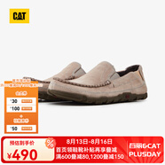 CAT卡特休閑鞋皮鞋船鞋男鞋一腳蹬防滑耐磨干爽鞋子商場(chǎng)同款 亮灰 40