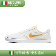 NIKESB CHRON男女薄底滑板鞋春季情侶陸沖緩震運動DM3494 108山峰白/大學金/庭紫/白/橡皮 37.5