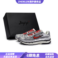 耐克（NIKE）定制球鞋 P-6000 y2k復(fù)古跑鞋未來感透氣低幫跑步鞋男女銀灰紅 銀灰紅 35.5