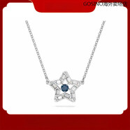 施華洛世奇（SWAROVSKI） 星星造型項鏈女 2025年款式 高級感飾品 藍色 38cm 1個(gè)