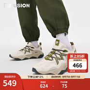 FILAFUSION 斐樂潮牌男鞋2025夏季新款戶外運(yùn)動(dòng)鞋輕便透氣休閑漫游鞋 雪白/燕麥棕-SO 40
