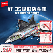 森寶積木軍事拼裝玩具殲擊機(jī)模型戰(zhàn)斗機(jī)男孩生日禮物 殲35戰(zhàn)斗機(jī)202274