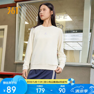 361°衛(wèi)衣女士秋冬季運(yùn)動休閑舒適寬松圓領(lǐng)長袖套頭上衣 662334801D-1