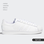 阿迪達(dá)斯 （adidas）三葉草 SUPERSTAR 男女經(jīng)典休閑板鞋F(xiàn)V2819 B27136 42.5