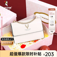 啄木鳥(niǎo)（TUCANO）包包女款2025年牛皮鏈條小方包單肩斜挎包實(shí)用生日禮物