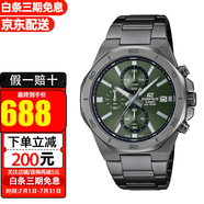 卡西歐（CASIO）手表EDIFICE系列八角金屬防水時尚商務(wù)石英男表 EFV-640DC-3A