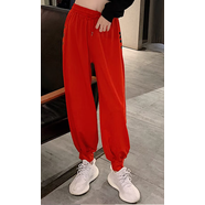 離境天爵士舞服裝女套裝學生爵士舞服裝女套裝春季歐美短高腰廣場舞演出 703紅色庫子 M(建議93-108斤穿) 均碼