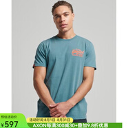 superdry極度干燥男士T恤圓領(lǐng)短袖柔軟透氣 BLUE L