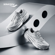 Saucony索康尼GUARD AMR通勤跑步鞋男女緩震舒適復(fù)古休閑鞋灰銀36