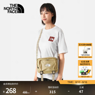 北面（The North Face）單肩背包斜挎包戶外休閑運(yùn)動(dòng)時(shí)尚百搭便攜收納25春夏新品|8AMV LK5/卡其色 2.5升/185*230*70mm
