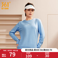 361度運(yùn)動(dòng)衛(wèi)衣男秋冬新款加絨圓領(lǐng)套頭運(yùn)動(dòng)絨上衣男簡(jiǎn)約百搭服飾御寒保 【女款】豆灰藍(lán)【4801D】 S