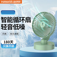 海納斯電風(fēng)扇桌面小風(fēng)扇臺(tái)式搖頭大容量4000mAh宿舍戶(hù)外家用輕音便攜 2688