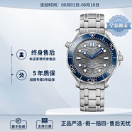 歐米茄（OMEGA） 瑞表海馬系列天文認(rèn)證機械300米潛水男表42mm 鋼帶灰盤210.30.42.20.06.001