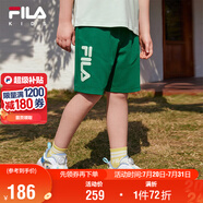 FILA斐樂童裝兒童短褲2025年夏季男女中大童休閑運(yùn)動五分褲潮