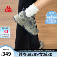 卡帕（Kappa）官方羽翼背靠背老爹鞋女夏季厚底增高休閑運動鞋子女 香草綠 39