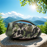 JBL Boombox3音樂戰(zhàn)神3代無線藍(lán)牙音箱戶外防水便攜重低音音響廣場(chǎng)舞 迷彩色(送音頻線)