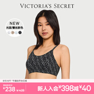 維多利亞的秘密 楊冪同款 夏季薄款內衣女果凍條反重力無痕涼感文胸PRO微聚攏MAX 5Z84黑色撞色-logo蕾絲 11244757 L ：MAX三排扣（80C/80D/85A/85B