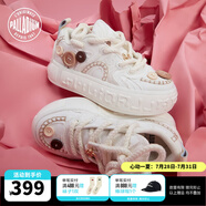 帕拉?。≒ALLADIUM）扣子鞋運(yùn)動(dòng)休閑鞋情侶款低幫帆布鞋女鞋男鞋子 米白/白-初見(jiàn)白 36